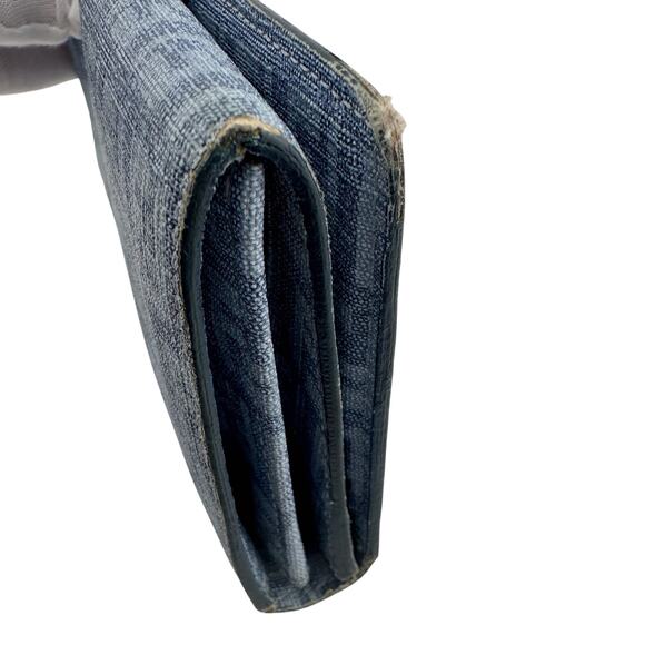 Fendi Zucca FF Jacquard in Shades of Blue Long Wallet (Denim) - Picture 14 of 16